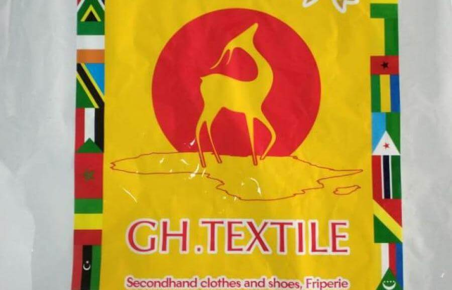 logo gh textile sur balle
